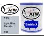 Preview: Ford, Light Blue Metallic, 037: 1L Lackdose, von ATW Autoteile West.